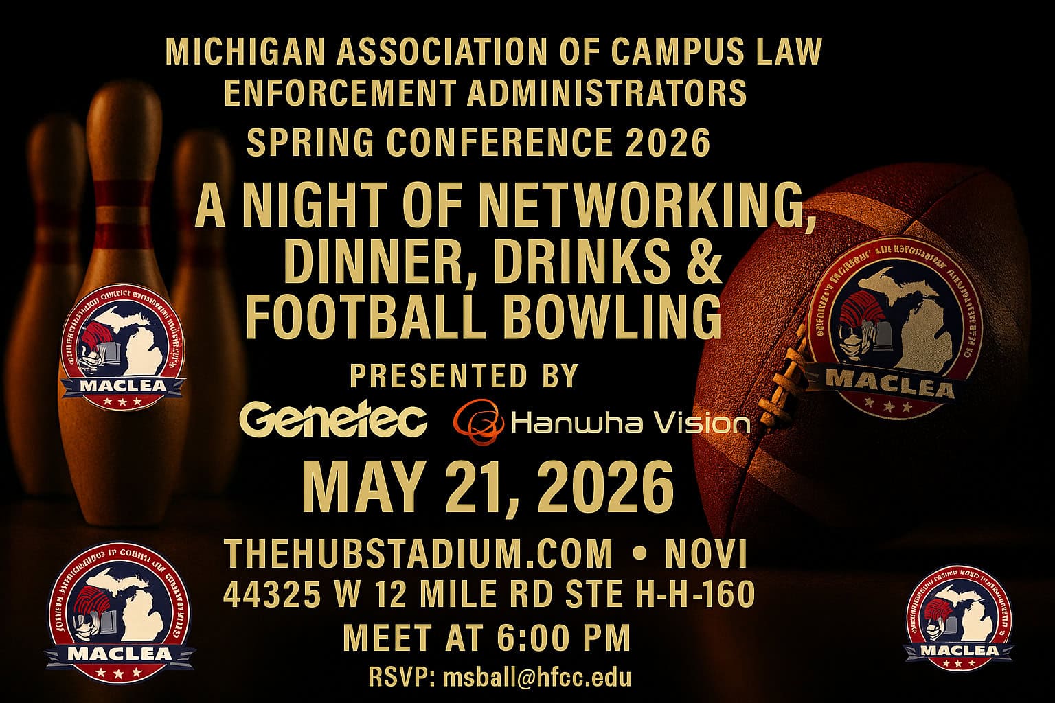 Football and Bowling Flyer